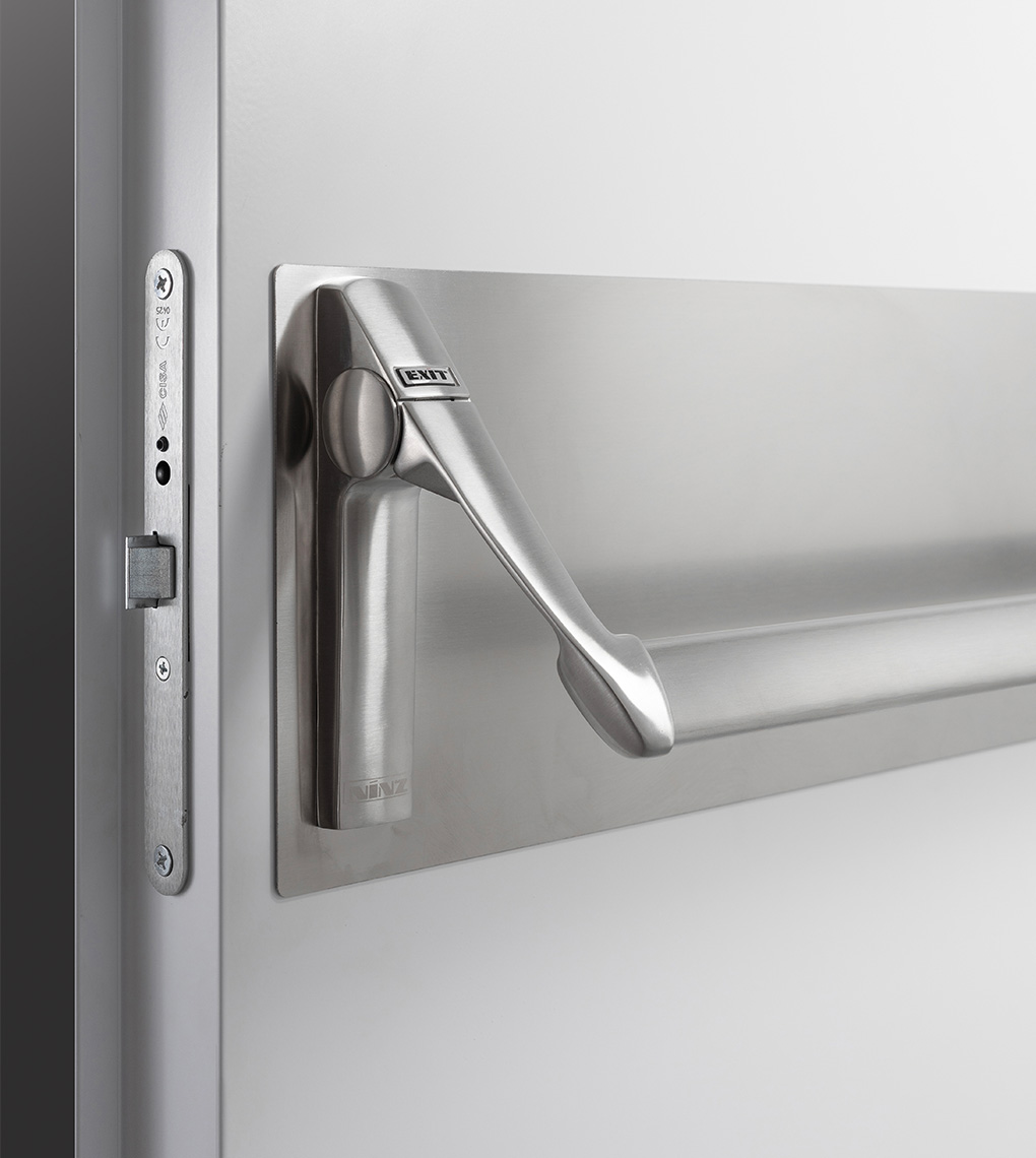 Barre anti-panique TWIST en acier INOX